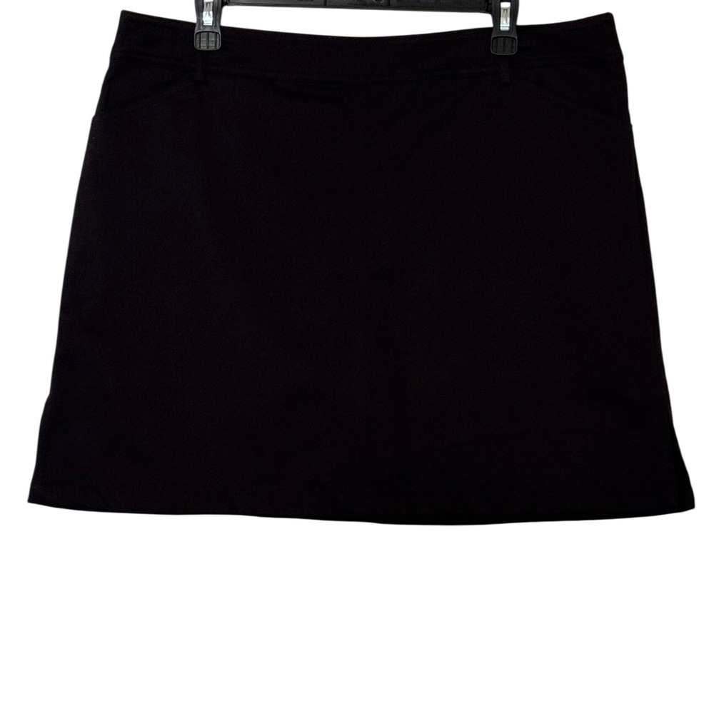 Tribal Skort Black Built-in Shorts Side Pockets Women Size 12P